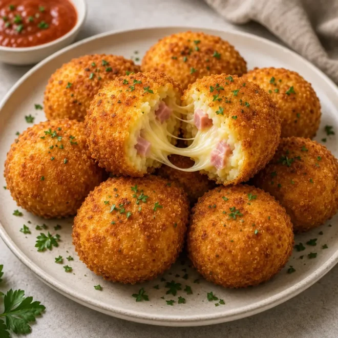 Croquettes de Pommes de Terre au Jambon et au Fromage : Croustillantes et Fondantes