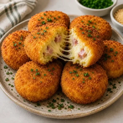 Croquettes de Pommes de Terre au Jambon et Fromage