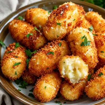 Croquettes de Purée de Pommes de Terre Dorées