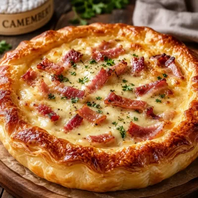 Feuilleté Camembert et Lardons Savoureux