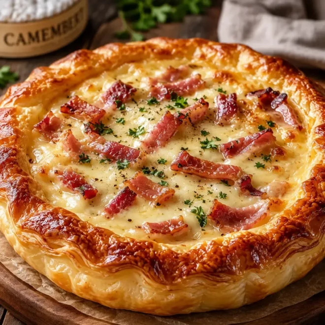 Feuilleté Camembert et Lardons