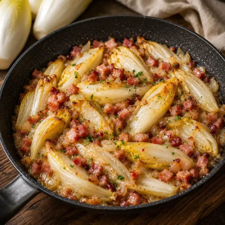 Endives Braisées aux Lardons : Une Recette Gourmande et Réconfortante
