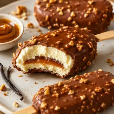 Esquimaux Vanille & Caramel Maison : Délice Glacé
