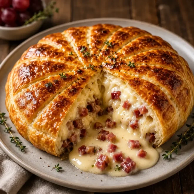 Feuilleté Gourmand au Camembert et Lardons : Une Recette Fondante et Conviviale