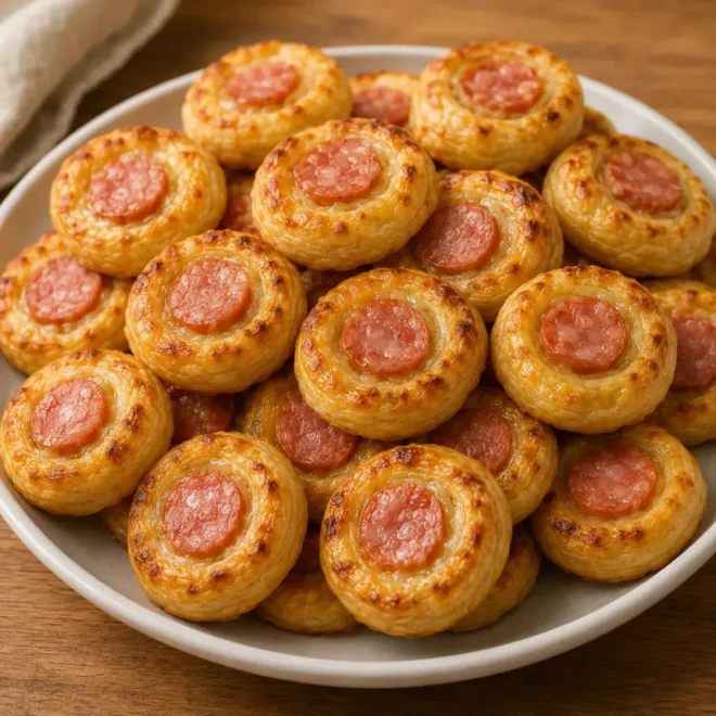 Feuilletés Apéritifs à la Saucisse et au Fromage