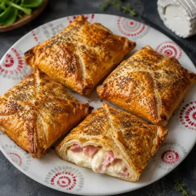 Feuilletés Jambon Chèvre : Croustillants et Fondants