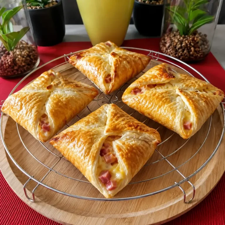 Feuilletés Jambon Fromage Croustillants et Fondants