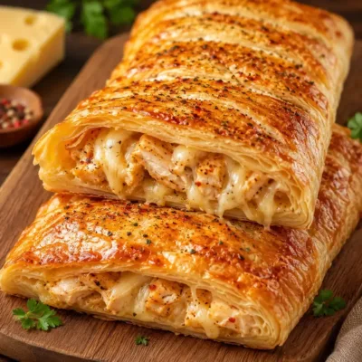Feuilletés Poulet Fromage : Croustillants et Gourmands