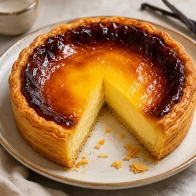 Flan Pâtissier Vanille à la Pâte Feuilletée