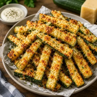 Frites de Courgettes au Parmesan Croustillantes