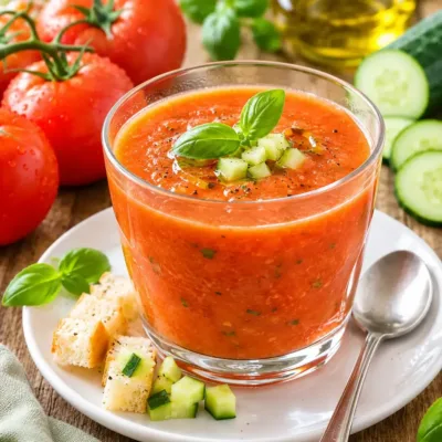 Gaspacho Tomate-Concombre : Fraîcheur Estivale