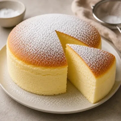 Gâteau au fromage japonais léger et fondant