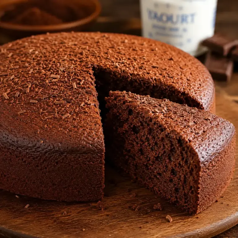 Gâteau au yaourt moelleux au chocolat