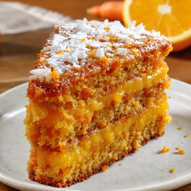 Gâteau aux Carottes et à l’Orange Sans Farine
