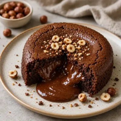 Gâteau Coulant Chocolat & Praliné Noisette