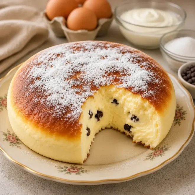 Gâteau Fromage Blanc et Pépites de Chocolat