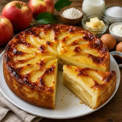 Gâteau Invisible aux Pommes Ultra Fondant
