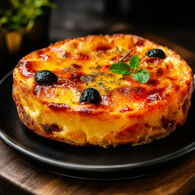 Gâteau Méditerranéen aux Pommes de Terre et Tomates