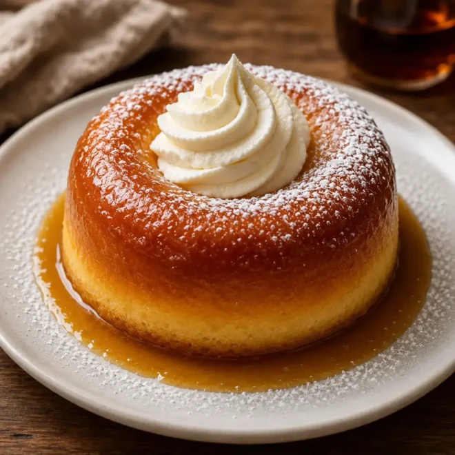 Gâteau Nuage à la Vanille et Caramel