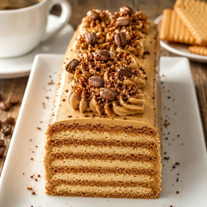 Gâteau Petit Beurre au Café : Dessert Sans Cuisson
