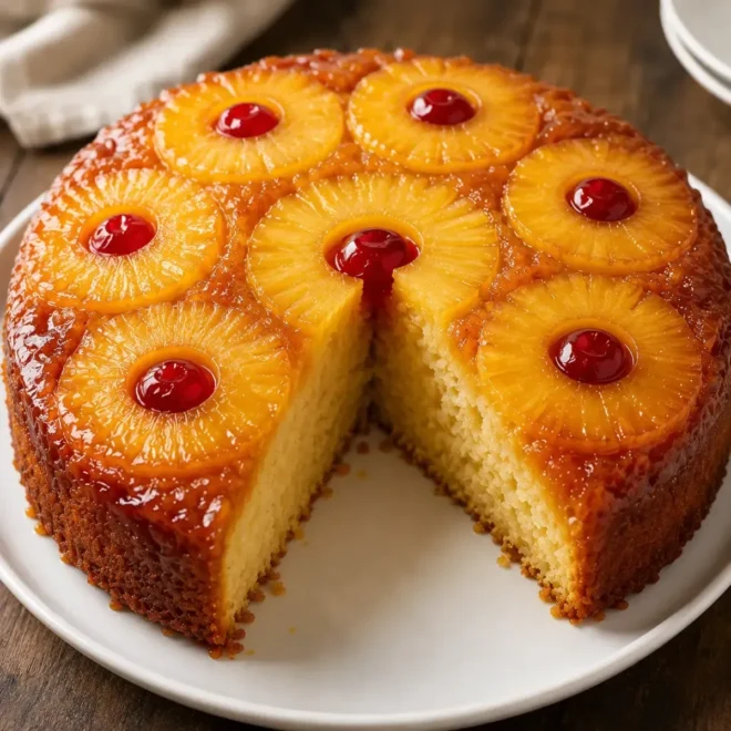 Gâteau Renversé à l'Ananas Ultra Moelleux