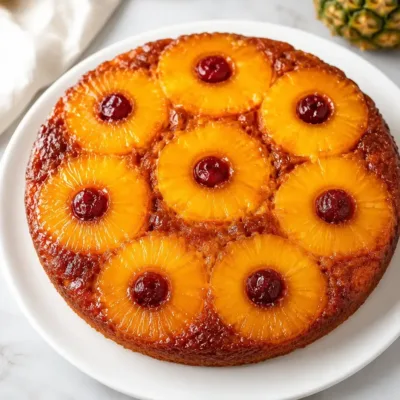 Gâteau Renversé à l'Ananas Moelleux et Caramélisé