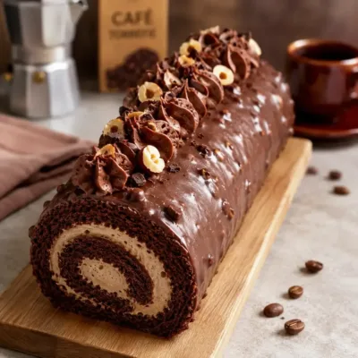 Gâteau Roulé Café-Chocolat : Un Délice à Tester