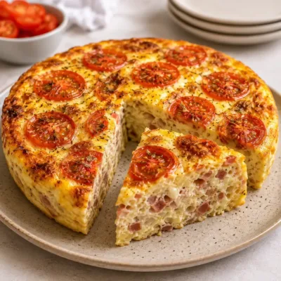 Gâteau Salé au Thon et Tomates Cerises