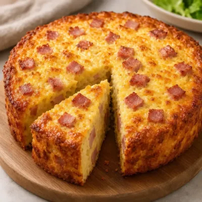Gâteau Salé Jambon & Fromage Ultra Moelleux