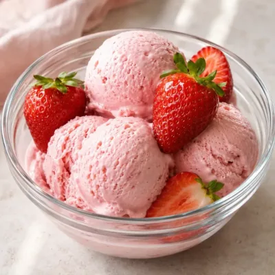 Glace à la Fraise Maison Ultra Crémeuse