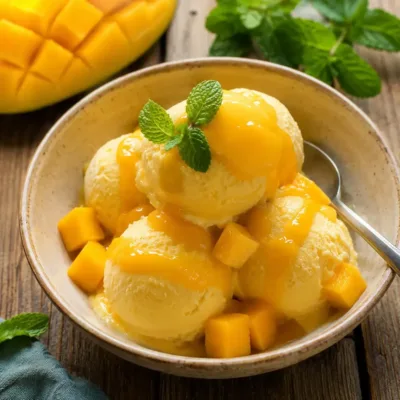 Glace Mangue Légère : Fraîcheur Tropicale