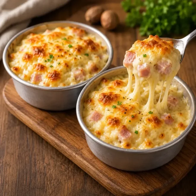 Gratin Crémeux au Jambon et Fromage