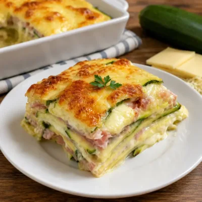 Gratin de Courgettes au Jambon et Fromage