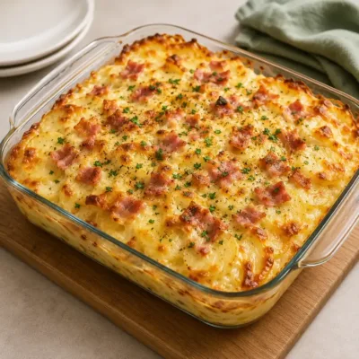 Gratin de Pommes de Terre au Jambon et Fromage
