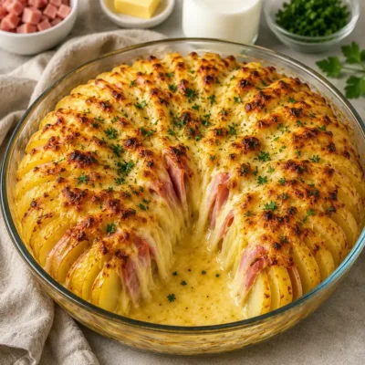 Gratin de Pommes de Terre au Jambon et Fromage