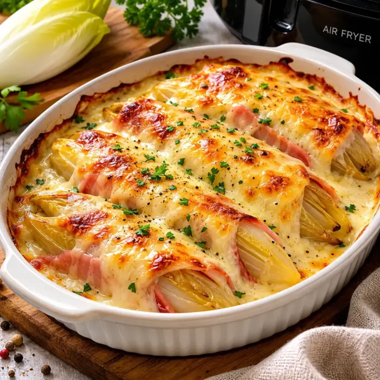 Gratin d’Endives à l’Air Fryer : Léger, Fondant et Gourmand