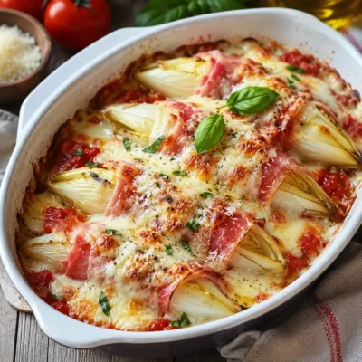Gratin d’Endives à l’Italienne : Recette Savoureuse
