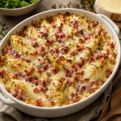 Gratin d’Endives aux Lardons et au Chèvre