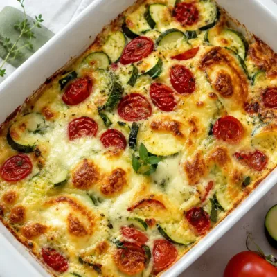 Gratin Léger aux Courgettes et Tomates