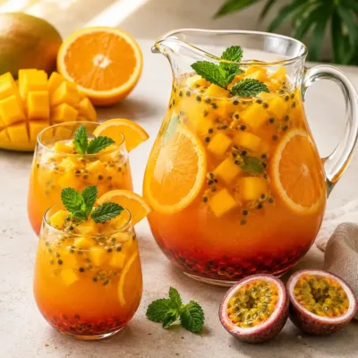 Jus Tropical Mangue, Orange et Fruit de la Passion