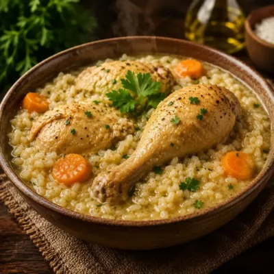 Poule au riz de la Mère Michèle : recette réconfortante