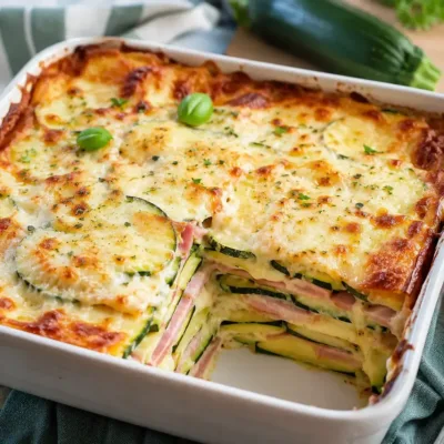 Lasagnes de Courgettes au Jambon et Fromage