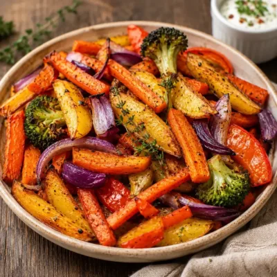 Légumes Rôtis à l’Air Fryer : Recette Facile