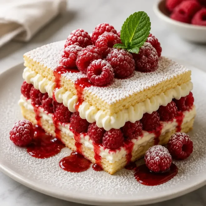 Millefeuille Framboise et Crème Mascarpone