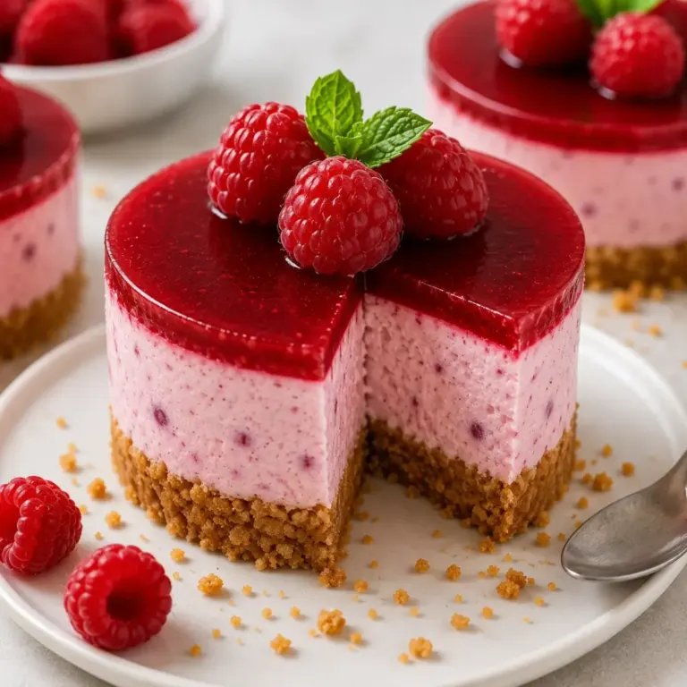 Mini Cheesecakes Framboise Sans Cuisson