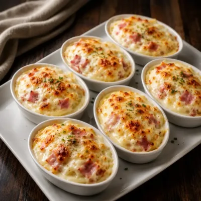 Mini Gratinés Jambon-Fromage à la Béchamel