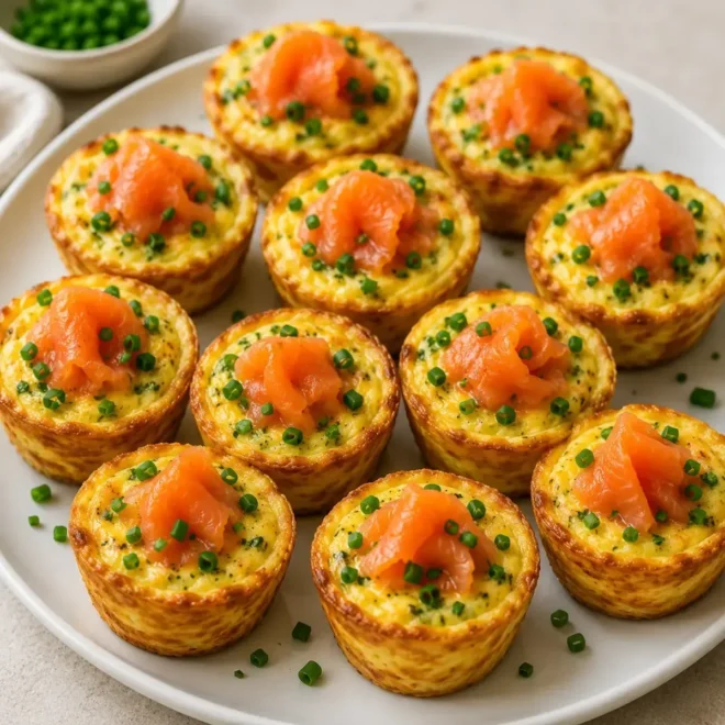 Mini Quiches au Saumon Fumé : Une Bouchée Élégante et Savoureuse pour l’Apéritif