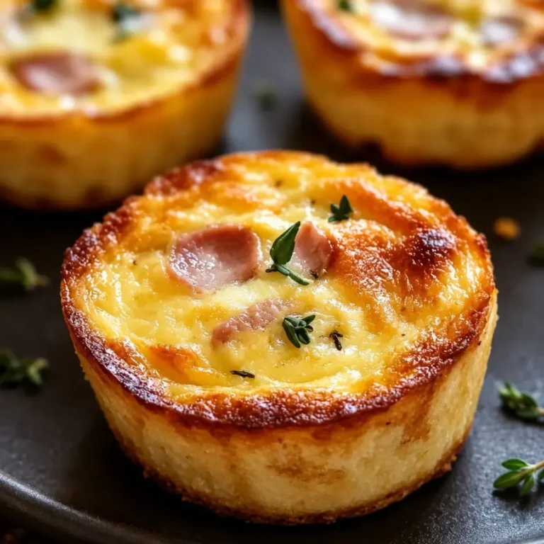 Mini Quiches aux Lardons et Fromage : Recette Facile