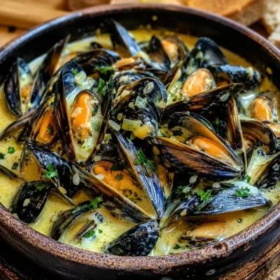 Mouclade de Moules : Recette Crémeuse et Savoureuse