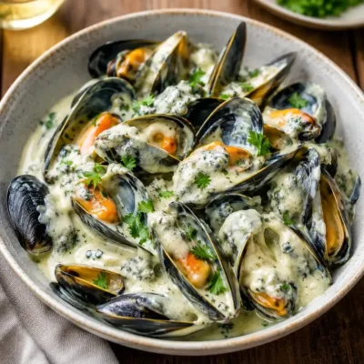 Moules Sauce Roquefort : Recette Crémeuse et Savoureuse